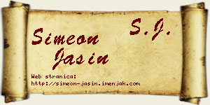 Simeon Jašin vizit kartica